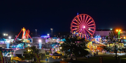 NE state fair from the air